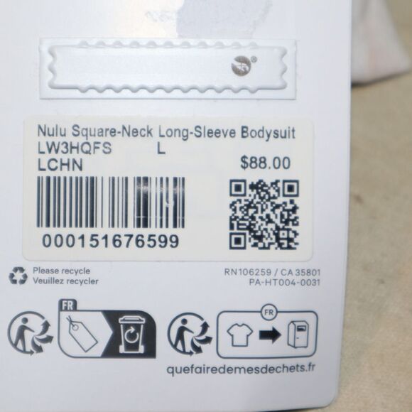 Lululemon Wundermost Nulu Square-Neck Long-Sleeve Bodysuit  Lichen Lime NWT - Picture 8 of 16